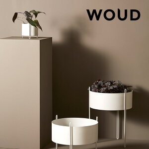 【無料ラッピング】 WOUD ピデストールプランター ミディアム グレー プランターカバー 鉢カバー 鉢 植木鉢カバー 植木鉢 屋内 室内 ディスプレイ 北欧 おしゃれ 観葉植物 多肉植物 フェイク