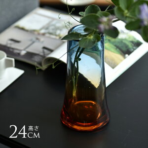 ԕr KX  VG S 24cm KXԕr J[KX t[x[X vase CeA G  } k KXx[X  u[ uE   XJC [sA y