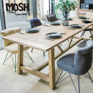 MOSH ���b�V�� �G�[�f �_�C�j���O�e�[�u�� ��240cm �_�C�j���O �����g�� �g���T�[�r�X ���r���O �k�� �e�C�X�g �Ƌ� �ؐ� �V�R�� �E�b�h�e�[�u�� �H�� ���� ���� �y���������z