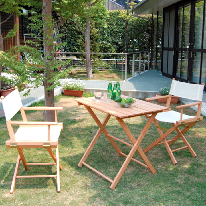 楽天市場】フォールディングチェア キャンプ 屋外 木製 La Sedia 