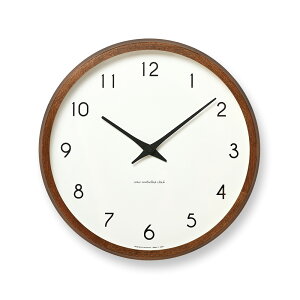 Lemnos レムノス 壁掛け時計 電波 静音 おしゃれ Campagne カンパーニュ 直径30cm 電波時計 壁掛け 電波 壁掛け 時計 静か 日本製 丸型 木製 見やすい インテリア 事務所 寝室 リビング 【送料無料