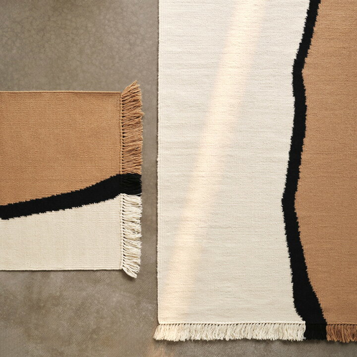 楽天市場】ferm LIVING ファームリビング ソイル キリム ラグ 140×200 