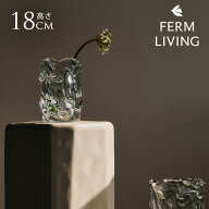 ferm LIVING ファームリビング Virelle ビレル 花瓶 水のカタチ M 高さ18cm 北欧雑貨 おしゃれ クリア 透…
