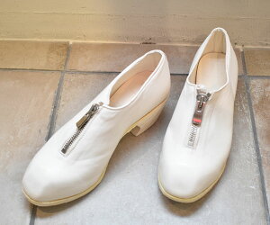 GUIDI �O�C�f�B lady's FRONT ZIP DECOLLETE SOLE LEATHER/�t�����g�W�b�v���[�V���[�YHORSE FULL GRAIN CO00T(WHITE)�yCV02 SOFT HORSE FULL GRAIN lady's�z