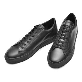 30%バーゲンプライス！Ambエーエムビーレザースニーカー　ARCHY BLACK SOLE BLACK,【9838 L BLACK】【WOMEN'S】