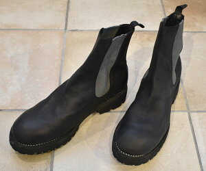 GUIDI OCfB CHELSEA BOOTS SOLE RUBBER/`FV[u[c"HORSE FULL GRAIN"BLKT y76VX HORSE FULL GRAIN zyMEN'Sz