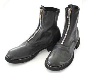 GUIDI OCfB FRONT ZIP ARMY BOOT SOLE LEATERtgWbvA[~[u[c"HORSE FULL GRAIN"@BLKT y210WZzyWOMEN'Sz