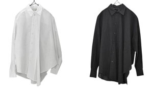 25AW_FORME d'expression/�t�H���� �f �G�N�X�v���b�V���� " Oversized Decon Shirt " / �I�[�o�[�T�C�Y�h�f�R���V���c�yDS053�z�yWOMEN'S�z