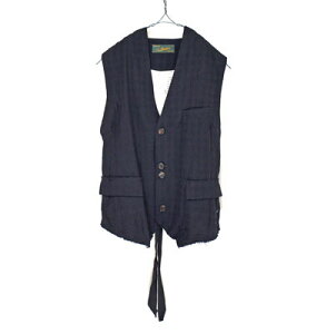 25AWAleksandr Manamis ANT_[}i~ FLIP COLLAR WAISTCOAT / tbvJ[Wy2251384z