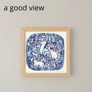 �y�XSALE�I���ӂ̂��l�����N�[�|���������za good view �|�X�^�[ CAT AND BERRY�i�L���b�g�A���h�x���[�j 20×20cm/30×30cm �R���� �A�[�g�|�X�^�[ �f�U�C�� �E�H�[���f�R���[�V���� �������