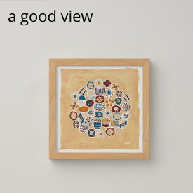 a good view ポスター FLOWERS（フラワーズ） 20×20cm 岡理恵子 アートポスター デザイン ウォールデコレーション おしゃれ