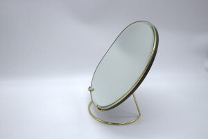 ferm LIVING/�t�@�[�����r���O �[Pond Table Mirror Brass/Dark Chrome �e�[�u���~���[�@�f���}�[�N �k�� �������