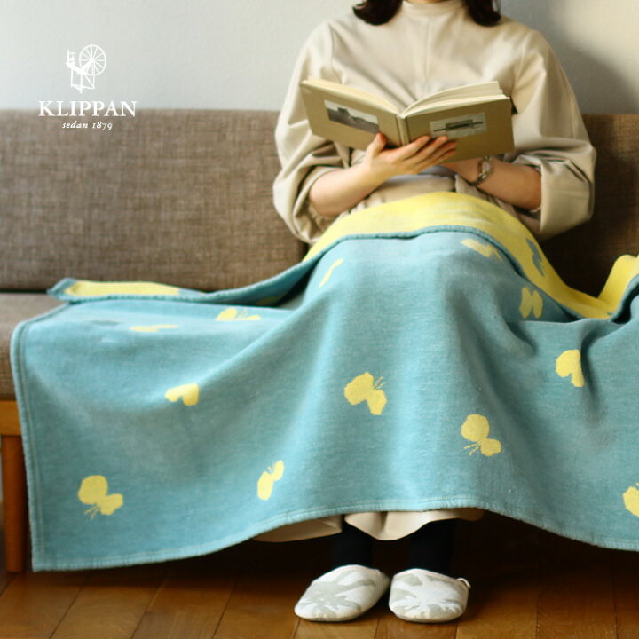 楽天市場】KLIPPAN クリッパン コットン ハーフブランケット CHOUCHO 