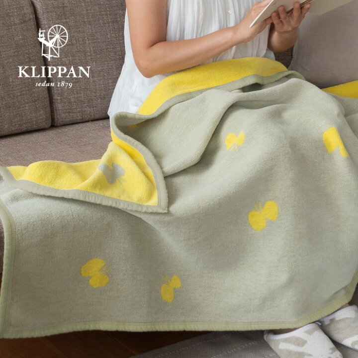 楽天市場】KLIPPAN クリッパン コットン ハーフブランケット CHOUCHO  