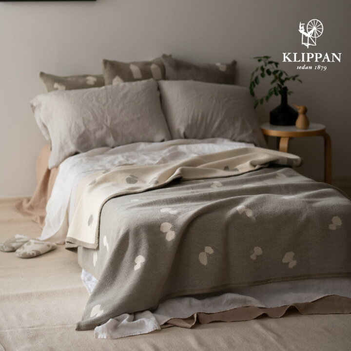 楽天市場】KLIPPAN クリッパン コットン シングルブランケット CHOUCHO  