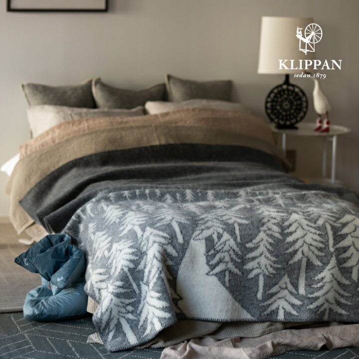 楽天市場】KLIPPAN クリッパン ウール シングルブランケット HOUSE IN 