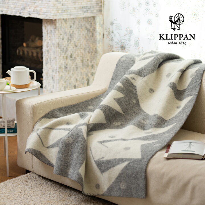 楽天市場】KLIPPAN クリッパン ウール シングルブランケット TRIP 