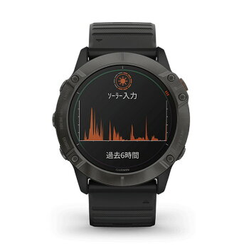 12月19日発売最新作GARMINガーミンfenix6XProDualPowerTiBlackDLC