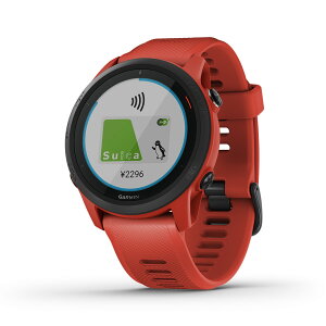 ForeAthlete 745 Magma Red Suica対応 スマートウォッチ ランニングウォッチ GPSウォッチ トレーニング 腕時計 デジタル Garmin ガーミン