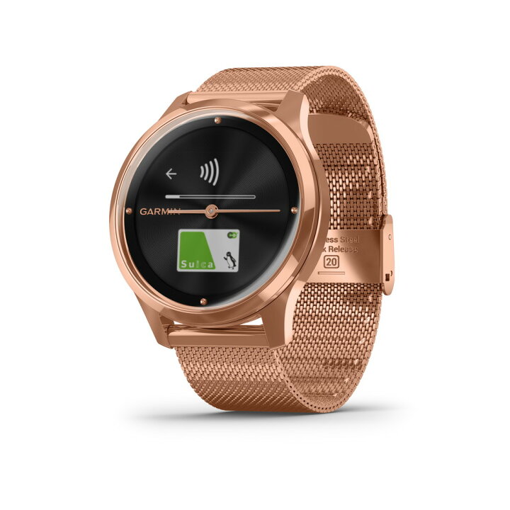 楽天市場】ガーミン（GARMIN）vivomove Luxe 18K Rose Gold PVD 