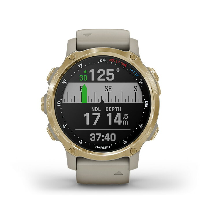 楽天市場】ガーミン（GARMIN） Descent Mk2S Light Sand / Light Gold 