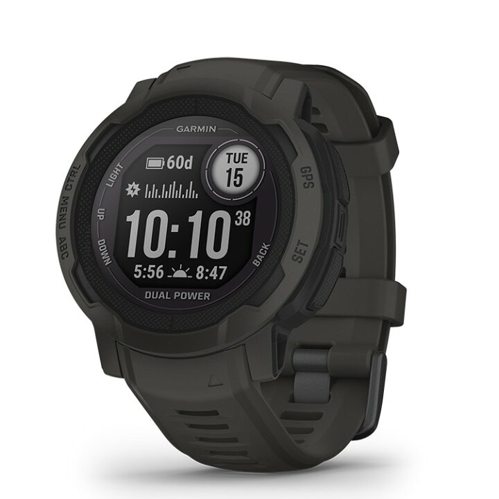 楽天市場】ガーミン（GARMIN）Instinct 2 Dual Power Graphite Suica  