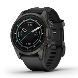 ガーミン（GARMIN） epix Pro 42mm Sapphire Ti Carbon Gray DLC / Black AMOLEDディスプレイ搭載 マルチスポーツGPSスマートウォッチ 【日本正規品】