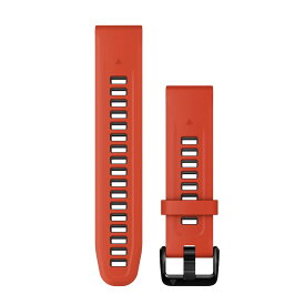 ガーミン（GARMIN） Fenix7S Pro/epix Pro 42mm 対応 QuickFit 交換用バンド 20mm Flame Red/Graphite 【日本正規品】