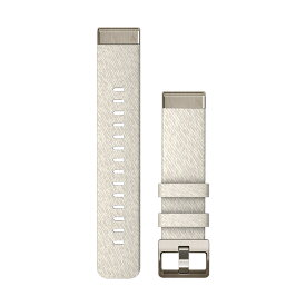 ガーミン（GARMIN） Fenix7S Pro/epix Pro 42mm 対応 QuickFit 交換用バンド 20mm Cream Heathered Nylon Band with Soft Gold 【日本正規品】