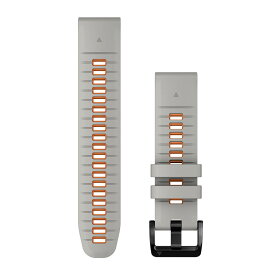 ガーミン（GARMIN） Fenix7 Pro/epix Pro 47mm 対応 QuickFit 交換用バンド 22mm Fog Gray/Ember Orange 【日本正規品】