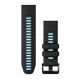 ガーミン（GARMIN） Fenix7X Pro/epix Pro 51mm 対応 QuickFit 交換用バンド 26mm Black/Cirrus Blue 【日本正規品】
