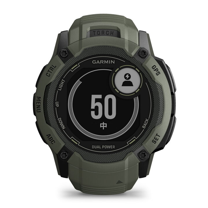 楽天市場】ガーミン（GARMIN） Instinct 2X Dual Power Moss タフネス 