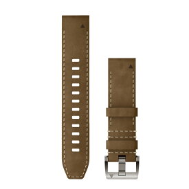 ガーミン（GARMIN）MARQ Adventurer (GEN 2) 用交換バンド Hybrid Leather Strap Tundra/Black 【日本正規品】