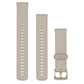 ガーミン（GARMIN）Quick Release バンド 18mm French Gray Silicone / Cream Gold 【日本正規品】