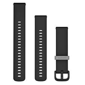 ガーミン（GARMIN）Quick Release バンド vivoactive5対応 20mm Black Silicone / Slate 【日本正規品】