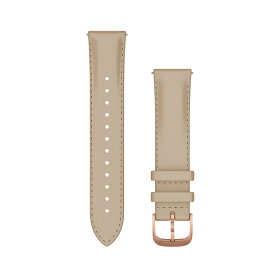 ガーミン（GARMIN）Quick Release バンド 20mm Light Sand Italian Leather / 18K Rose Gold PVD