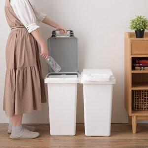 【期間限定 P2倍】抗菌ペール 防臭 45JS 抗菌 パッキング ゴミ箱 ゴミ オムツ ペット トイレシート ダブル 加工 衛生 ダストボックス 防汚加工 パッキン付き キッチン 連結可能 ロック付き シ