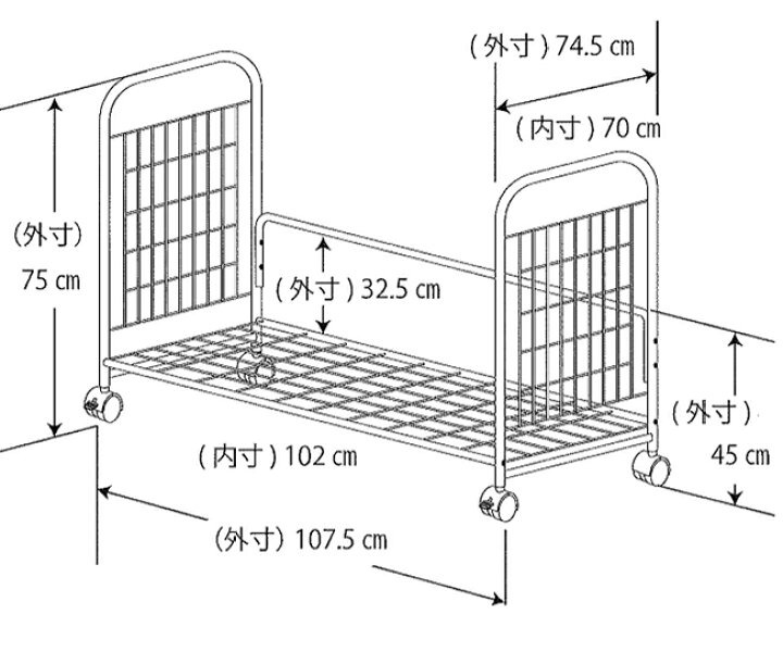 楽天市場 布団収納棚 収納ケース 幅117 5cm 布団の収納ラック 白 ふとん収納 1人暮らし ワンルームにお勧め スチール 収納 カバー無し 衣類 収納 下段ラックはキャスター付き 布団の出し入れも楽々 シンプル 機能的 ハンガーラック Garnier ガルニエ