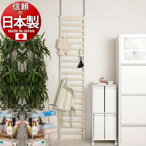 【期間限定 P2倍】突っ張りパーテーション 幅40cm ブラウン シルバー 日本製 店舗用 薄型 パーティション 衝立 ハンガーラック 壁面収納 ハンガーポール つっぱり 国産 簡易パーテーション【