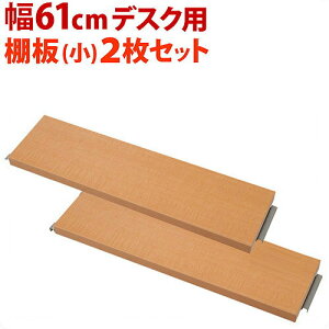 【期間限定 P2倍】【追加部品】突っ張りデスク専用 別売棚板(小) 2枚組 幅61cm用 日本製 パソコンデスク用部品 オプション部品 収納スペース追加 パソコン台パソコンラックPCデスク 薄型つっ