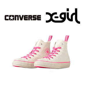 y CONVERSE / 1SD416 z y Ro[X / ALL STARiR) X-girl HI z fB[X Ro[X I[X^[ (R) X-girl HI WHITE zCg PINK sN R{[Vf V[Y C nCJbg