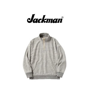 �y Jackman / JM7503 �z �y �W���b�N�}�� / GG Sweat Half Zip �z �����Y GG�n�[�t�W�b�v �X�E�F�b�g �W�b�v ���n �J�W���A�� �V���v�� ���{��