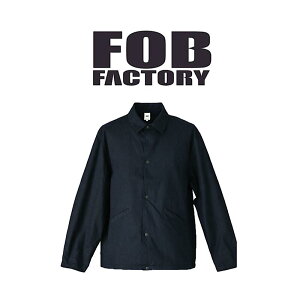 �y FOB FACTORY / F2462 �z �y �G�t�I�[�r�[�t�@�N�g���[ / ID NYLON COACH JACKET �z �����Y �W���P�b�g �f�j�� �g�b�v�X �㒅 �J�W���A�� �A���J�W �C���f�B�S ���{��