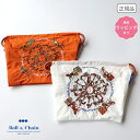 正規品 ボールアンドチェーン 【blue label ポーチ Lサイズ】 Ball&chain ボール＆チェーン 刺繍ポーチ エコバッグ キー＆キャリッジ DJ CAT バンダナ ホースラン コスメポーチ アクセサリーポーチ 軽量 刺繍バッグ ファスナー付きポーチ 送料無料