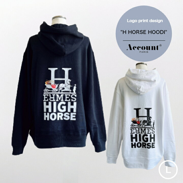 楽天市場】Account 【H HORSE HOODI】 high horseプリントスウェット  