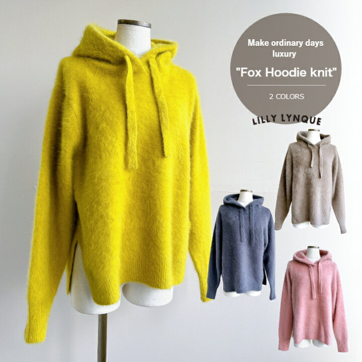 楽天市場】LILLY LYNQUE 【Fox Hoodie Knit】 リリーリン ニット  