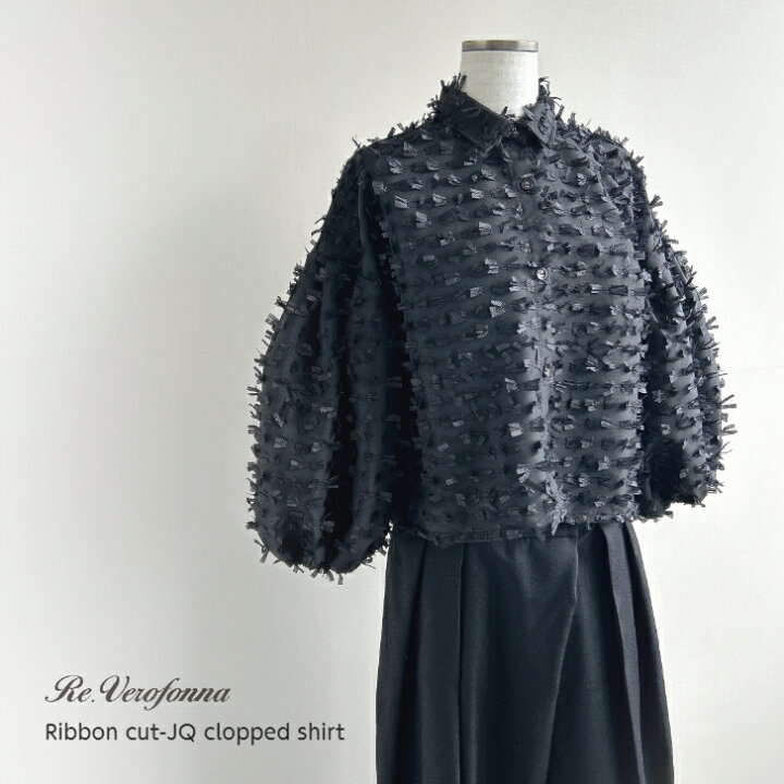 楽天市場】Re.Verofonna 【リボンカットJQクロップドシャツ】 リボン 