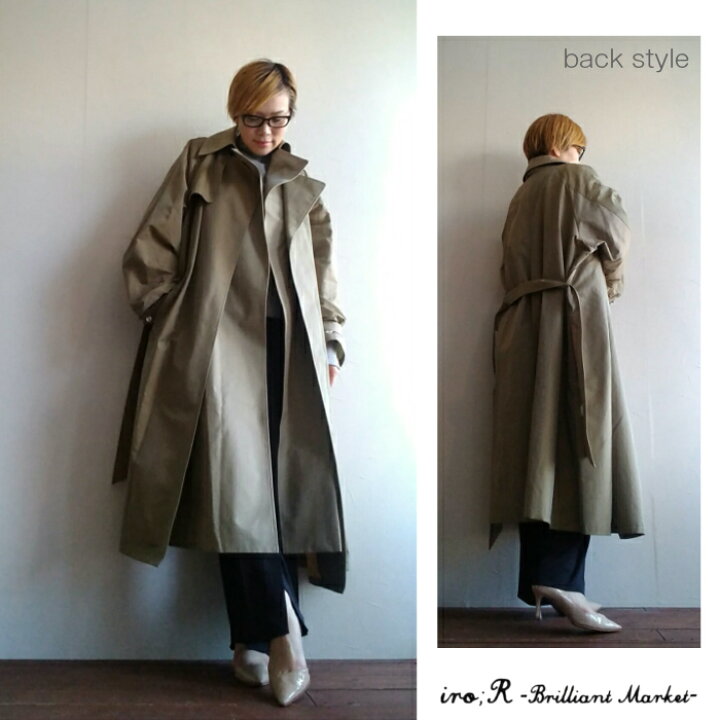 楽天市場】【iro;R -Brilliant Market-】【Chambray trench coat 