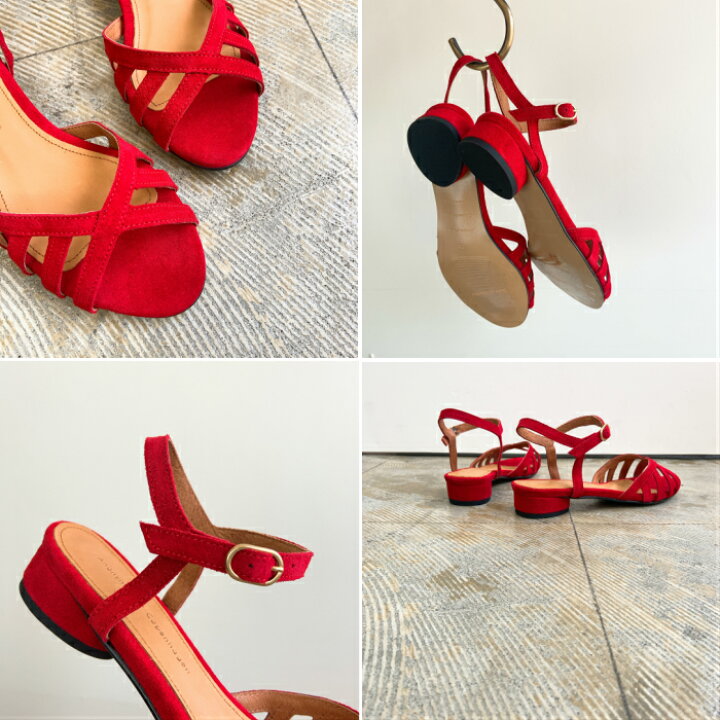 楽天市場 Anonymous Copenhagen スエードストラップサンダル Suede Ankle Strap Sandals ローヒール サンダル アンクルストラップ 赤サンダル ヒール3 5cm アノニマスコペンハーゲン 送料無料 Garon