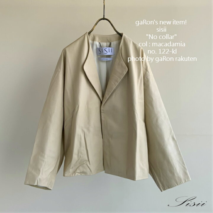 楽天市場】【Sisii】【ノーカラージャケット】 シシレザー レザー  